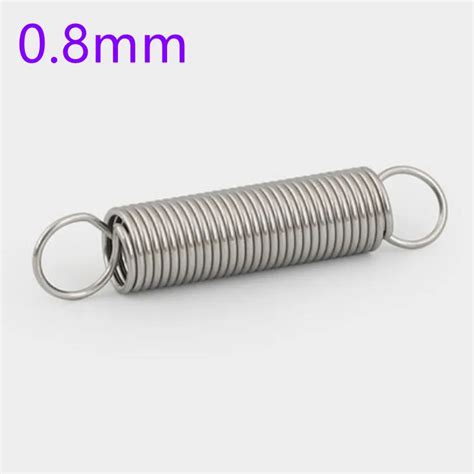 5pcs Lot 0 8mm Stainless Steel Tension Spring Extension Spring Outer