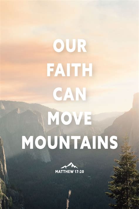 Our Faith Can Move Mountains – Matthew 17:20 – Seeds of Faith