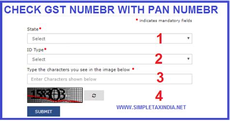 Verify Gst Number Check Gst Number With Pan Simple Tax India