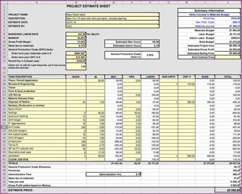 Siding Estimate Template