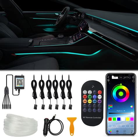 Amazon MAODANER Car LED Interior Strip Light 16 Million Colors 5