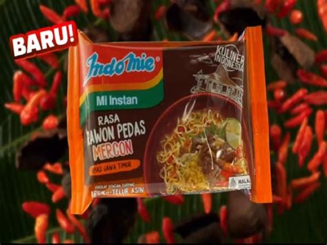 Baru Indomie Rasa Rawon Pedas Mercon Pilihan Mi Instan Paling