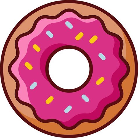 Doughnut Ingredient Cartoon Vector Icon Illustration Food Object Icon Concept Isolated Premium