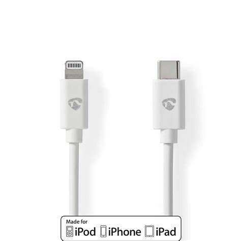 Lightning Cable Usb 2 0 Apple Lightning 8 Pin Usb C™ Male 480 Mbps Nickel Plated 2