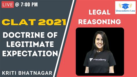 Doctrine Of Legitimate Expectation L Legal Reasoning L Unacademy Law L