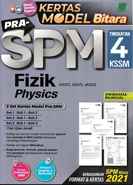 Kertas Model Bitara Pra SPM Fizik Tingkatan 4 Lazada