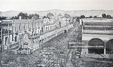 The Chapultepec Aqueduct Built By The Aztecs During The Tenochtitlan