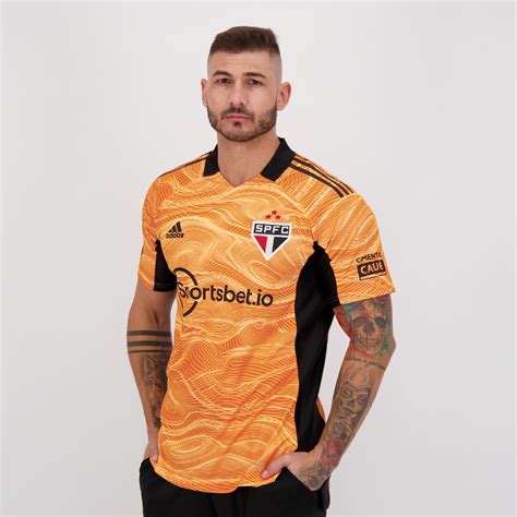 Camisa Adidas São Paulo Goleiro II 2021 Patrocínio FutFanatics