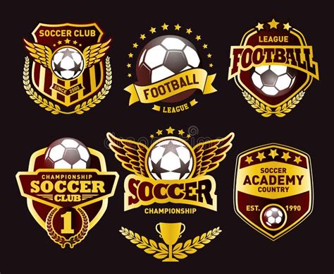 Sistema De Fútbol Logo Design Templates Insignia Del Fútbol