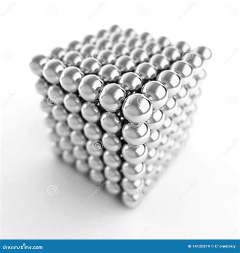 Metal Cube Stock Illustration Illustration Of Shine 14120819