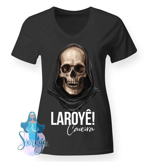 Comprar Camiseta Colorida Laroye Caveira Sereya Camisetas De