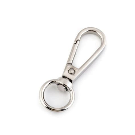 Karabiner 12mm, silber - Stoffcity