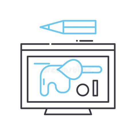 Illustration Line Icon Outline Symbol Vector Illustration Concept
