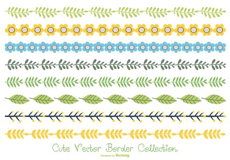 Cute Pastel Color Border Collection 130917 Vector Art At Vecteezy