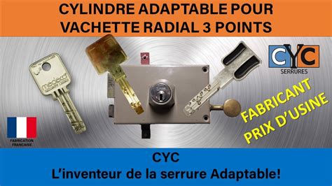 TUTO clé MEDECO sur serrure VACHETTE RADIAL changer par un cylindre