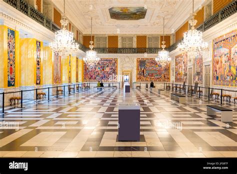 Interior christiansborg copenhagen denmark palace hi-res stock ...