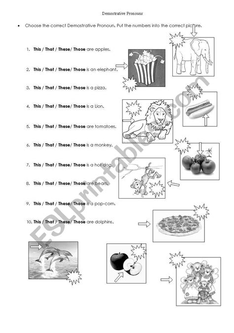 Demostrative Pronouns First Part ESL Worksheet By Agubellino