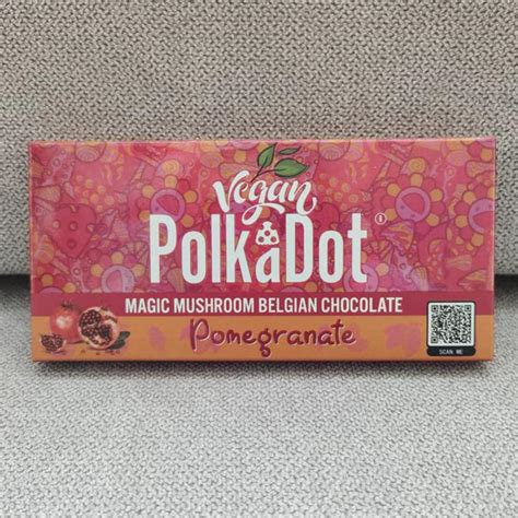 Polka Dot Magic Mushroom Belgian Chocolate Bar Packaging