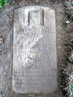 David Criswell M Morial Find A Grave