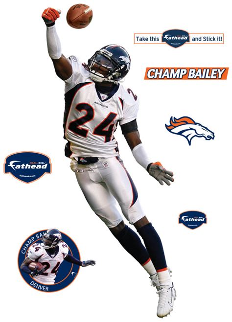 Champ Bailey Fathead Nfl Wall Graphic