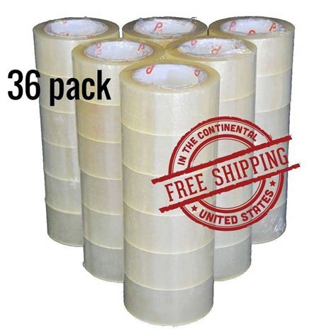 Rolls Clear Carton Sealing Tape Packing Package Box Mil X