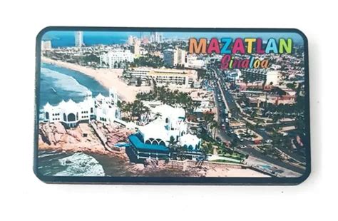 Mazatlan Sinaloa Recuerdo Mexico Iman Refrigerador Mdf B