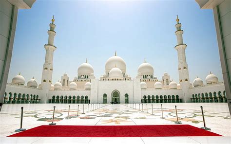 HD wallpaper: 4k, Abu Dhabi, Sheikh Zayed Mosque, building exterior ...