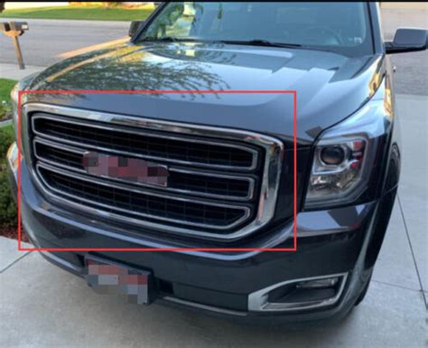 For Bar Grill Covers Inserts Yukon Xl Chrome Snap On Grille