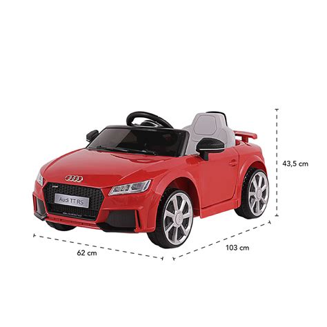 Carro El Trico Infantil Audi Tt Rs Vermelho V Belfix Eletricario A