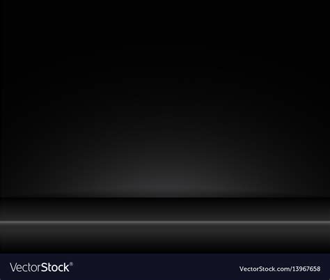 Room Stylish Studio Black Background With Light Vector Image