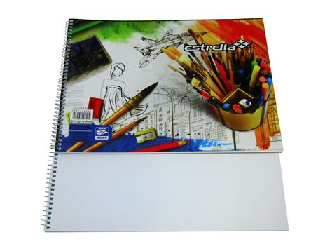 CUADERNO DE DIBUJO 10 HJS BLANCO MARQUILLA 0049 ESTRELLA Proveedora