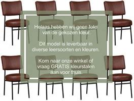 Leren Eetkamerstoel Rondo Set Van Stoelen Toledo Leer Kalahari Shopx