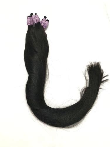 Cabelo Humano Liso Virgem Indiano Semi Limpo De 50cm 200grs