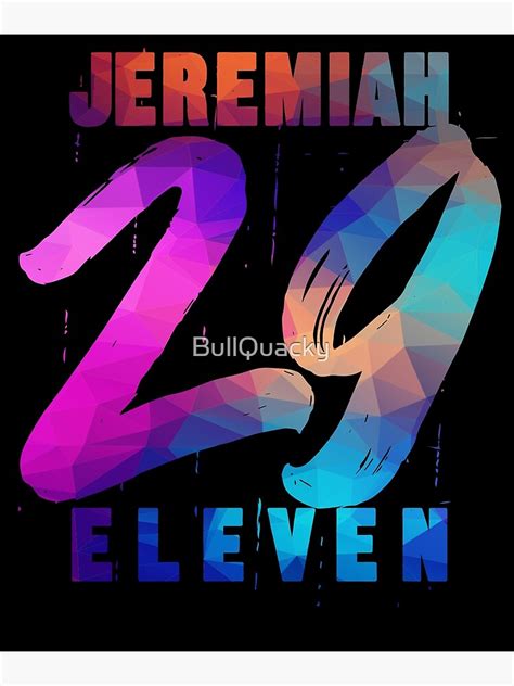 Jeremiah Eleven Christian Bible Verse Quote Believer Faith