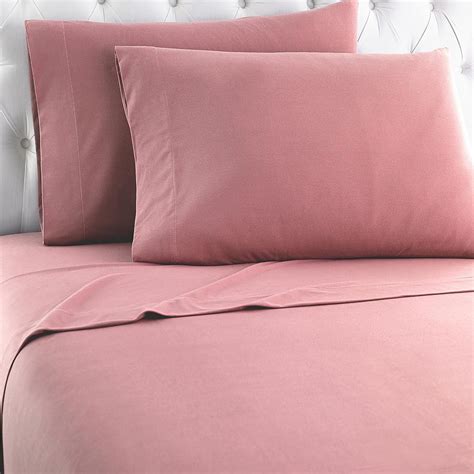 Micro Flannel Twin 3 Piece Frosted Rose Sheet Set Mfnsstwfro The Home