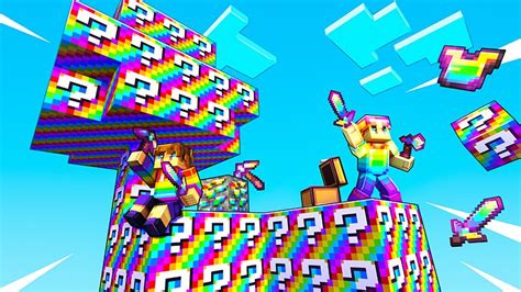 Skyblock Lucky Block Rainbow By Blocky Minecraft Marketplace Map