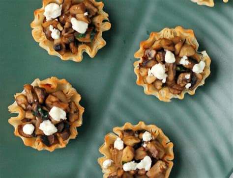 Goat Cheese Mushroom Tartlets Emily Bites