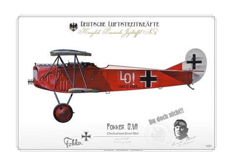 Fokker Dvii Ernst Udet Jasta 4 Ag 26 Aviationgraphic