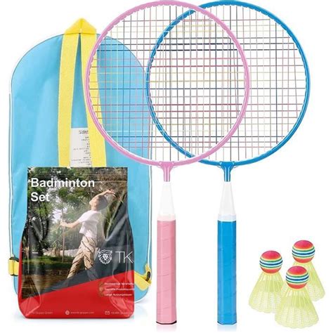 Tk Gruppe Timo Klingler Set De Raquettes De Badminton Pour Enfants Avec