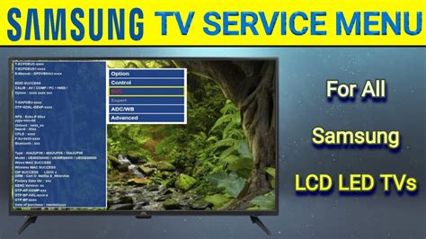 How To Open Secret Service Menu On Samsung Tv All Samsung Tv Service