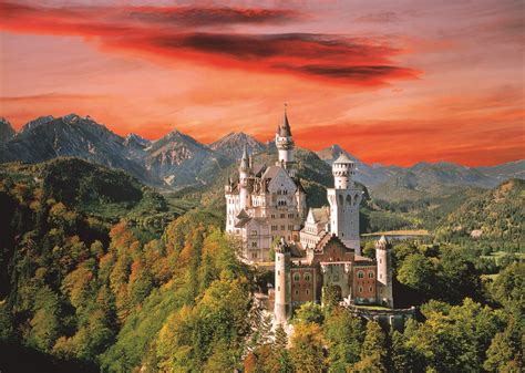 Puzzle Zamek Neuschwanstein Niemcy 2 000 elementów Puzzle Mania pl