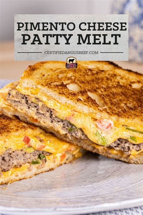 Pimento Cheese Patty Melt Diner Recipes Patty Melt Beef Recipes