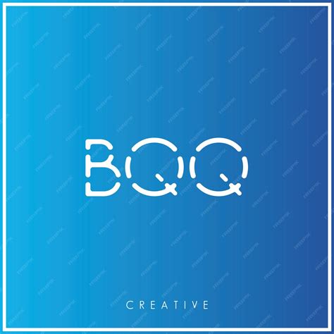 Premium Vector Bqq Creative Vector Latter Logo Design Minimal Latter