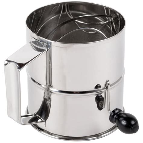 Cup Stainless Steel Rotary Flour Sifter