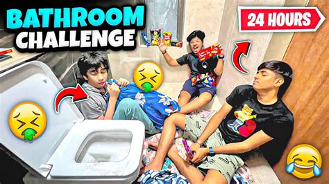 Living In Bathroom For 24 Hours😱🤮 Gone Extremely Wrong 😢 Jash Dhoka