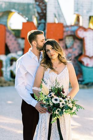 Ali Marty Neon Museum Desert Elopement Kristen Kay Photography