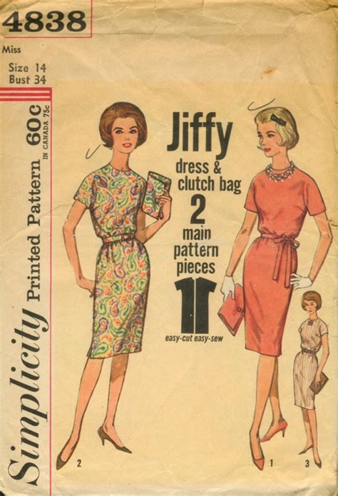 Simplicity 4838 A Vintage Sewing Patterns Fandom