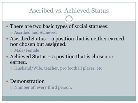 What Are The Types Of Status In Sociology At Tracey Jones Blog