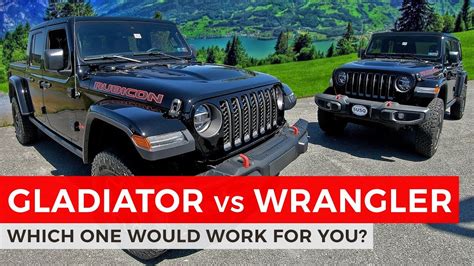 Jeep Gladiator Vs Wrangler Which Rubicon Is For You Youtube