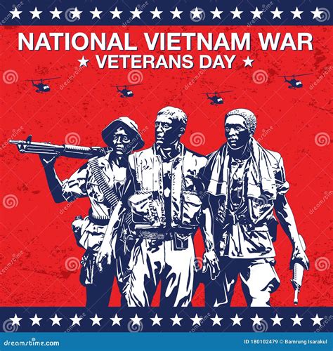 National Vietnam War Veterans Day Banner Vector Illustration